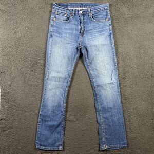 Levis 527 Jeans Mens 32x34 Blue Bootcut Light Wash Denim Stretch Cowboy Western